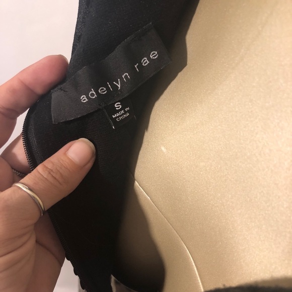 Adelyn Rae Herringbone Sequin Holiday Dress (S) - Picture 6 of 7